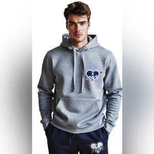 Gray and Navy Hoodie and Jogger Set